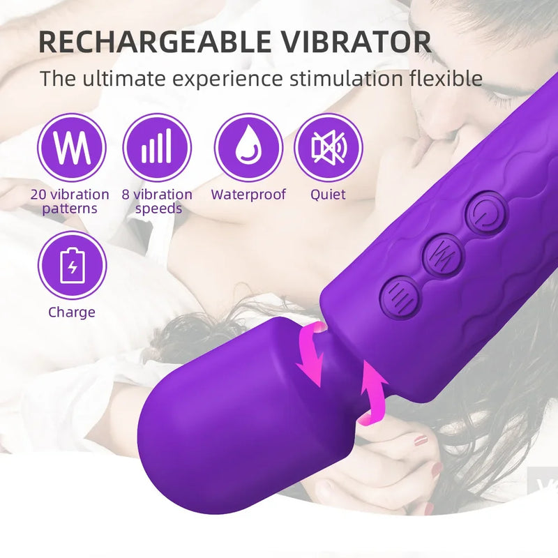 Powerful vibrator rechargeable by USB