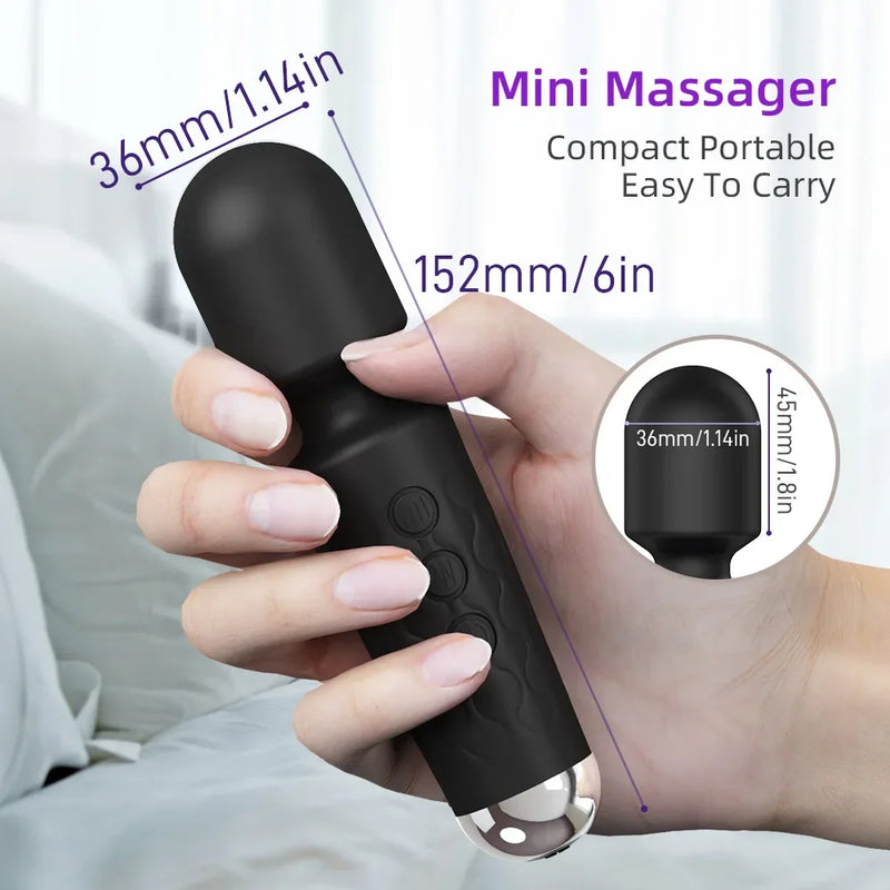 Powerful vibrator rechargeable by USB