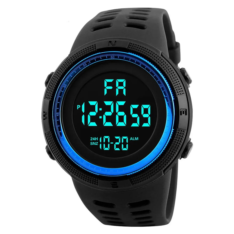 Waterproof multifunctional military sports wristwatch