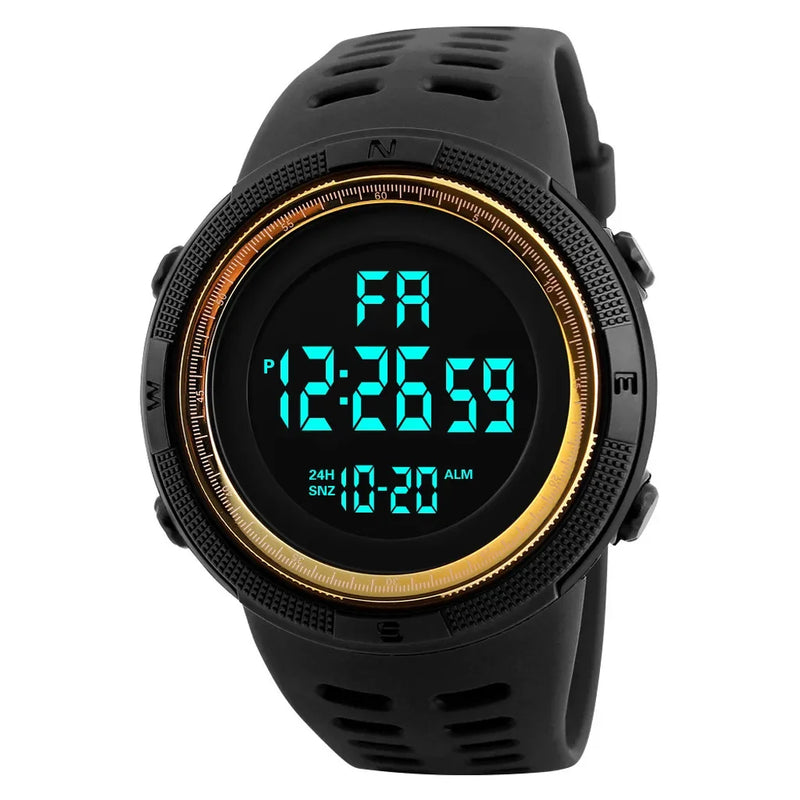 Waterproof multifunctional military sports wristwatch