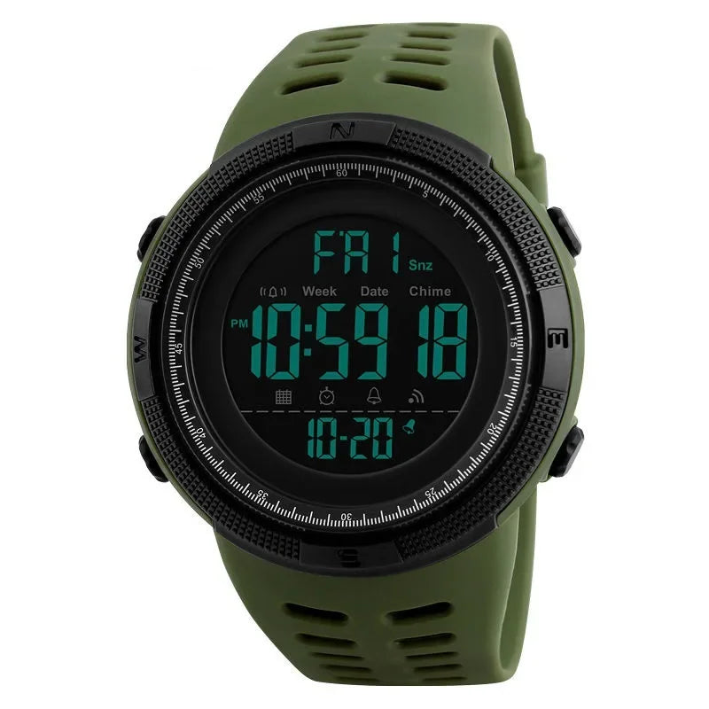 Waterproof multifunctional military sports wristwatch