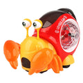 Baby crab toys crawling with music, lit dance