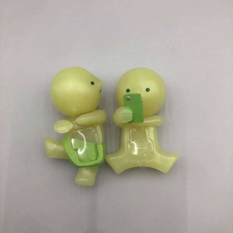 New Hot Sonny Angel Smiski Work Serie Mystery Cute Noctilucent Green Doll Action Figures Cartoon Desktop Blind Box Xmas Gift Toy