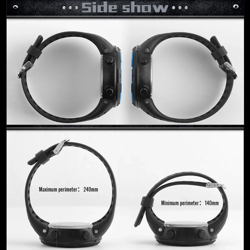 Waterproof multifunctional military sports wristwatch