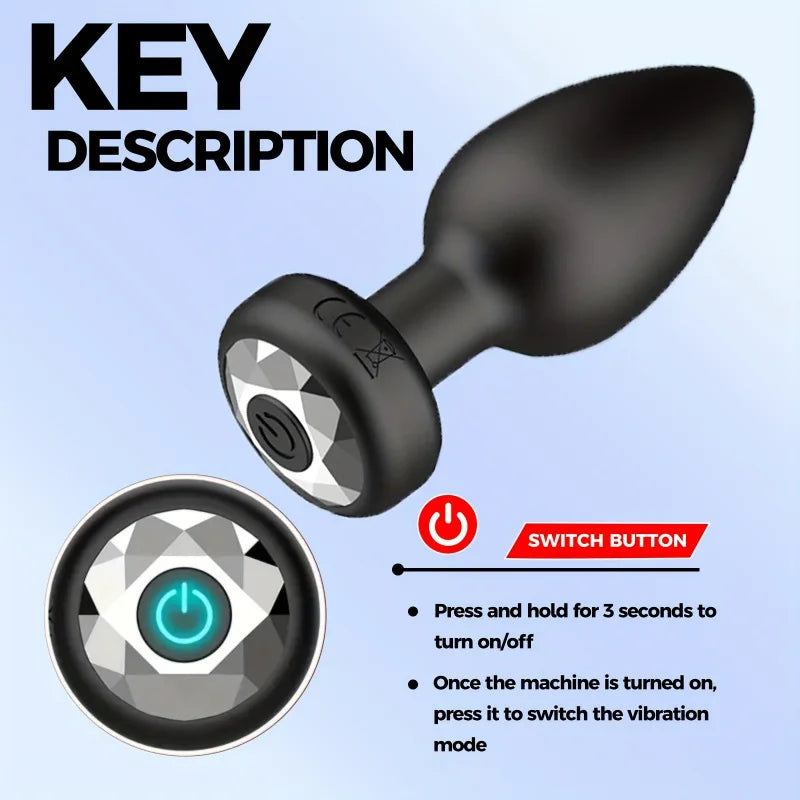 10 frequency vibrating penis plug, with remote control