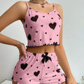 Set of women’s pajamas love print